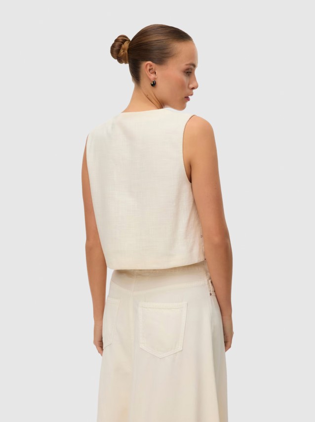 Colete Vero Moda Mulher Vmjamila S/l Vest Wvn Btq Ga