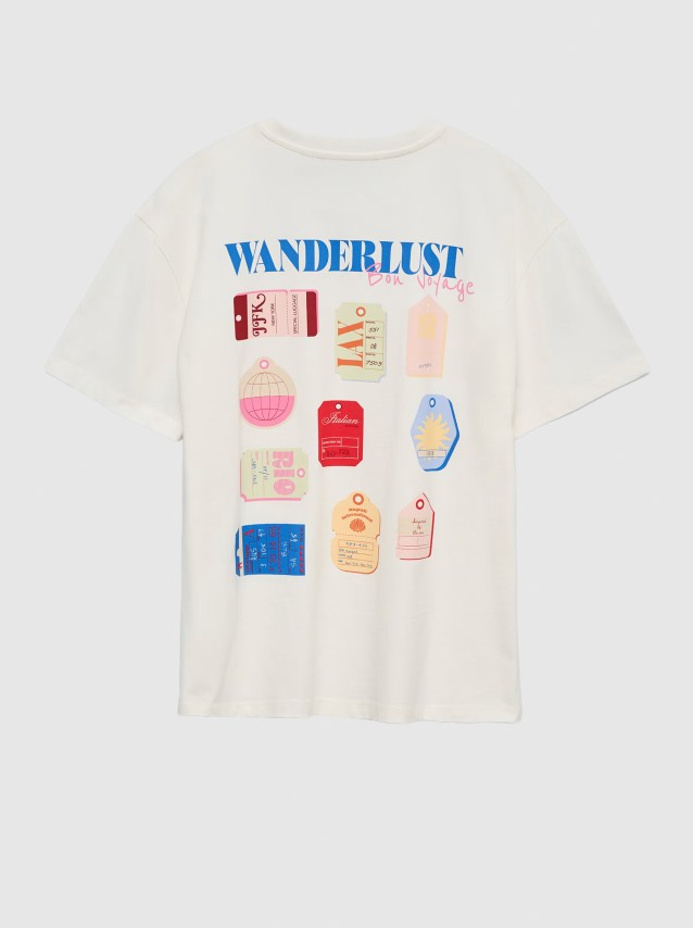 T-Shirt Vero Moda Mulher Vmninna Mia Ss Top Box Jrs
