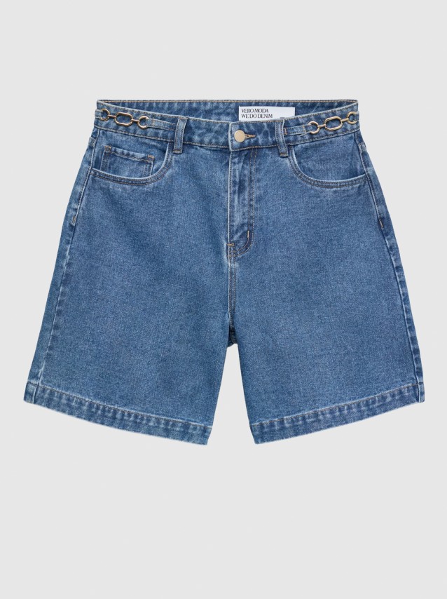 Cal��es Vero Moda Mulher Vmkathy Hr Bermuda Shorts Si357