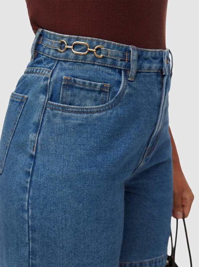 Cal��es Vero Moda Mulher Vmkathy Hr Bermuda Shorts Si357