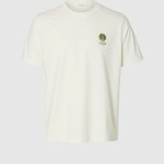 T-Shirt Selected Homem Slhmax Graphic Ss O-Neck