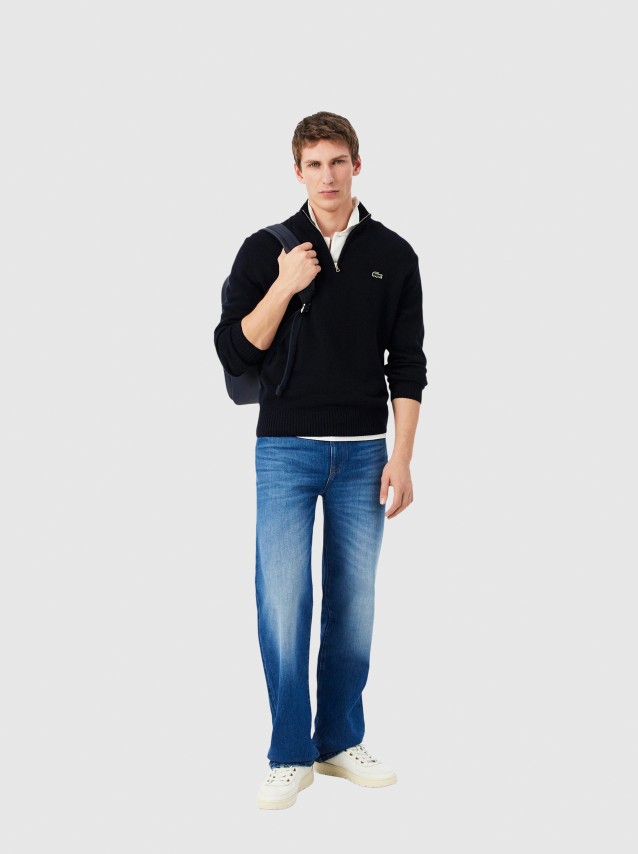 Camisola Lacoste Homem Half-Zip Sweaters Male Adult Sweater