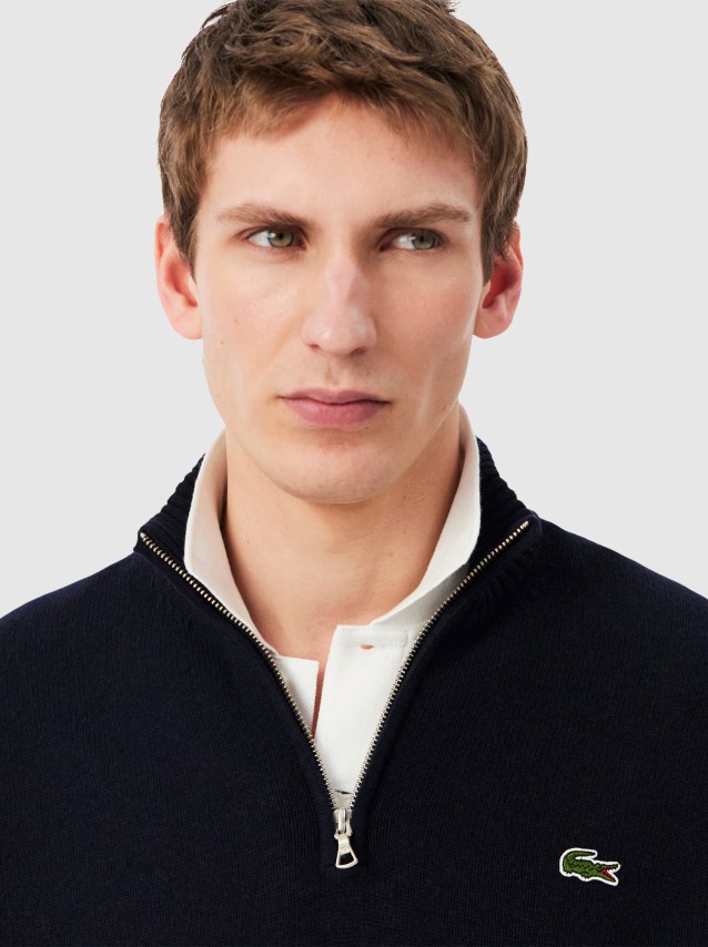 Camisola Lacoste Homem Half-Zip Sweaters Male Adult Sweater