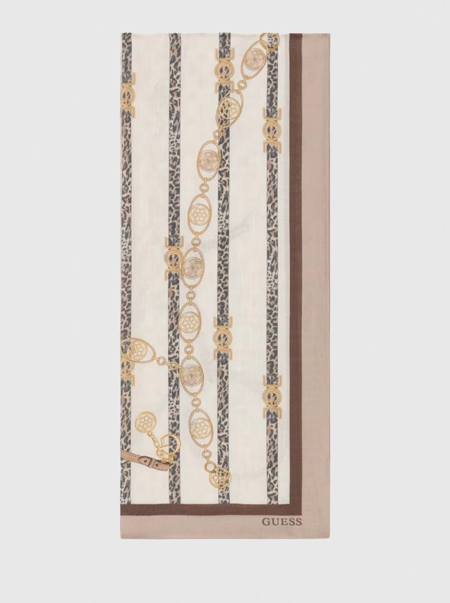 Cachecol Guess Mulher Printed Scarf 70X180