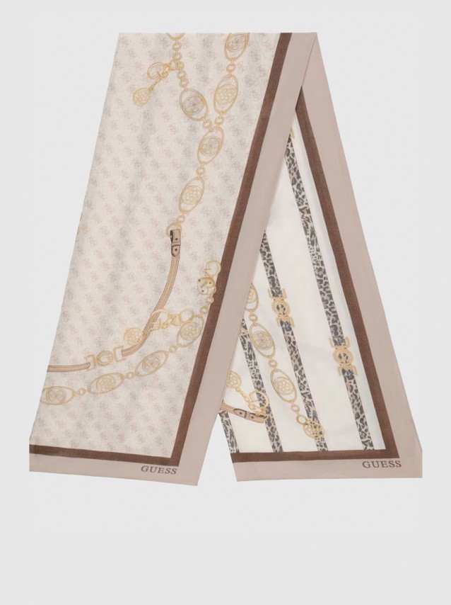 Cachecol Guess Mulher Printed Scarf 70X180