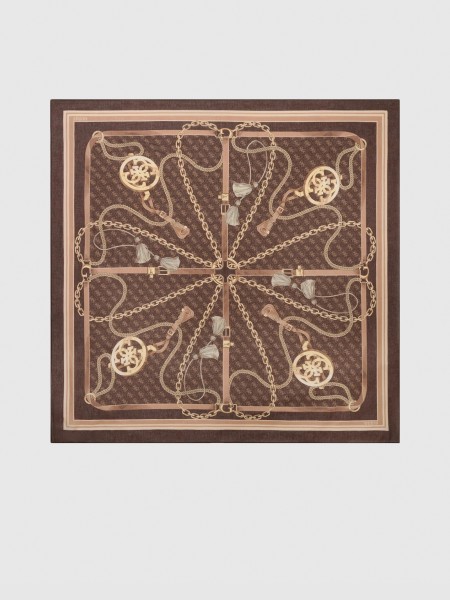 Cachecol Guess Mulher Printed Kefiah 120X120 Cachecol Guess Mulher Printed Kefiah 120X120