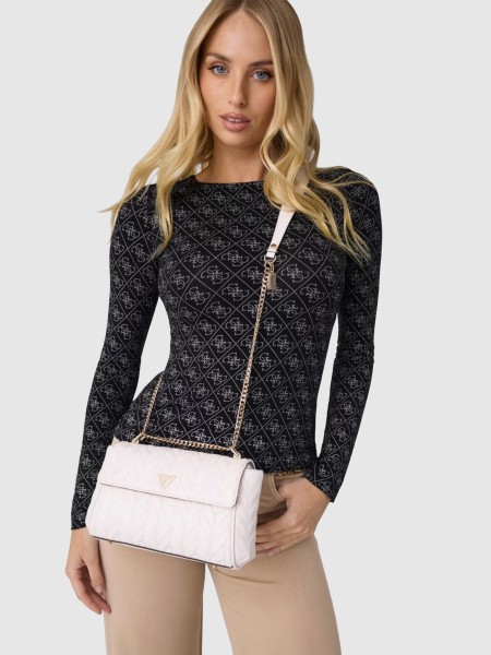 Mala Guess Mulher Stacey Convertible Xbody Flap