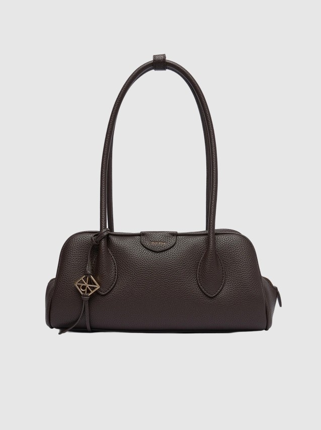 Mala Calvin Klein Mulher Emblem Trio Pebble Shoulder Bag