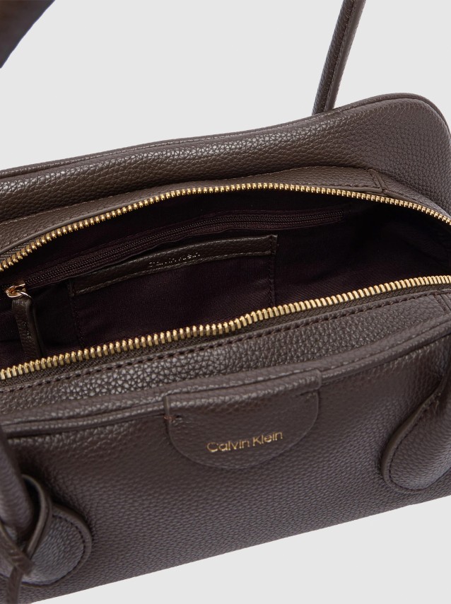 Mala Calvin Klein Mulher Emblem Trio Pebble Shoulder Bag