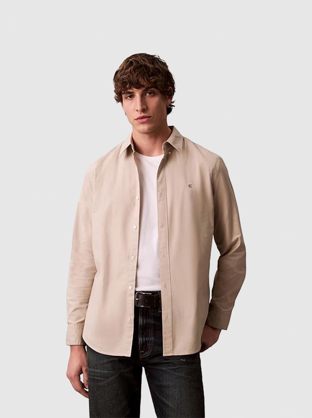 Camisa Calvin Klein Homem Ls Solid Oxford Classic Shirt