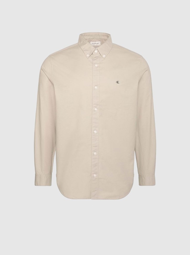 Camisa Calvin Klein Homem Ls Solid Oxford Classic Shirt