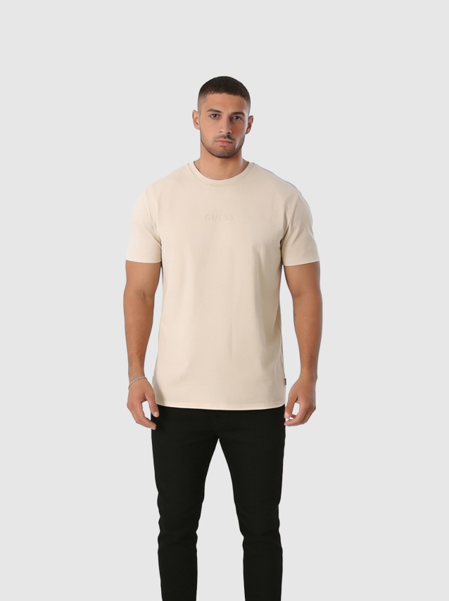 T-Shirt Guess Homem Ss Bsc Quattro G Mist Tee