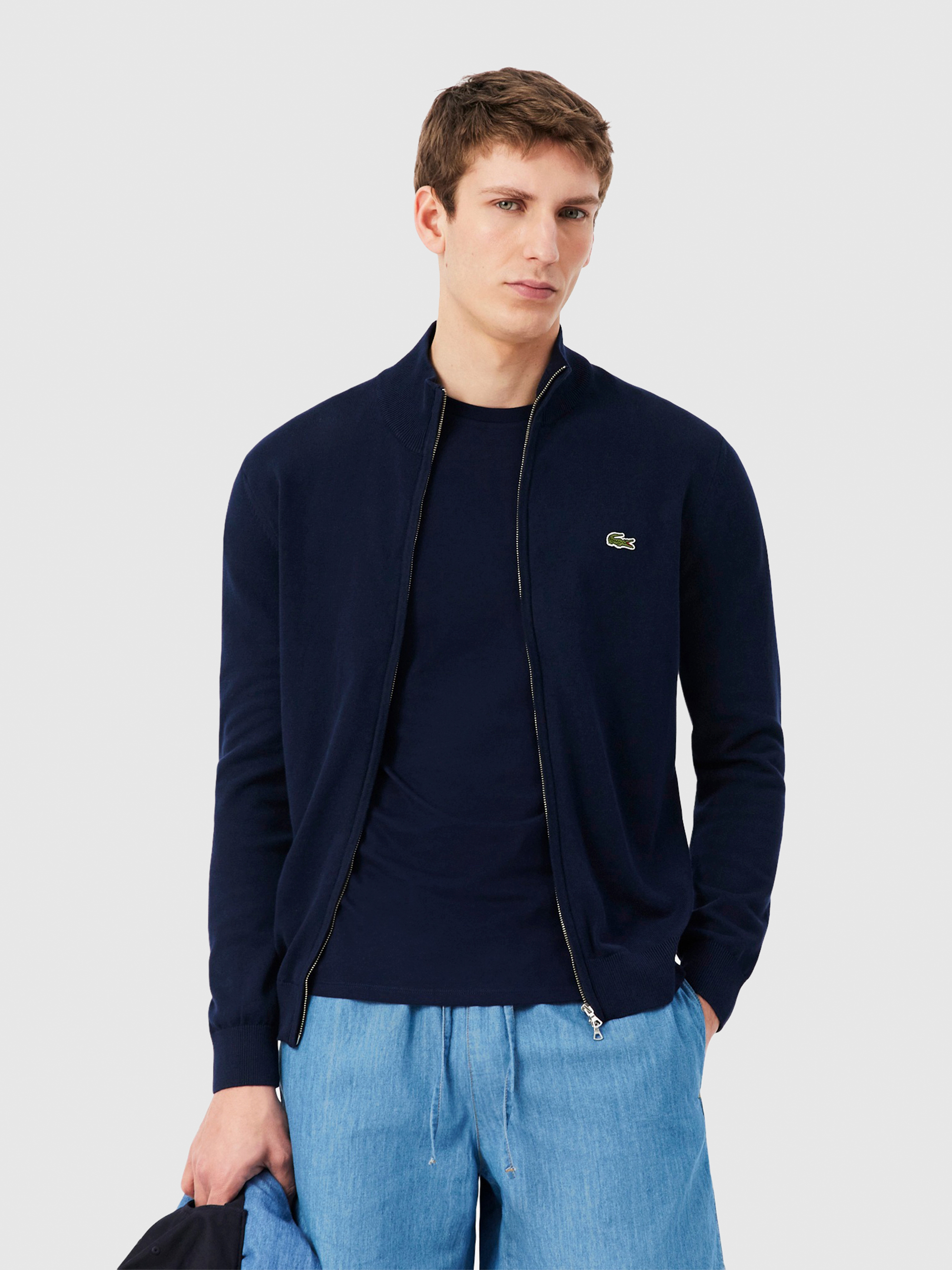 Casaco Lacoste Homem Zipped Sweatshirts Male Adult Knit