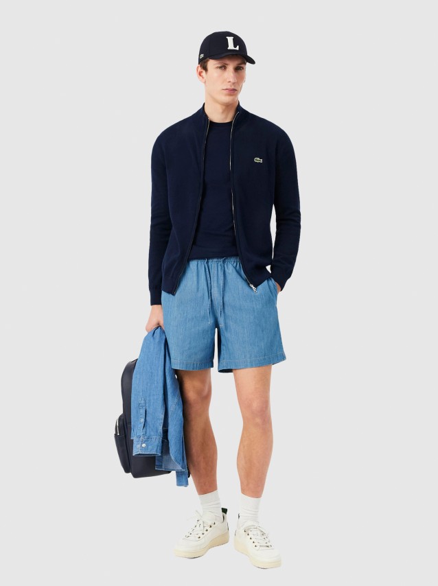 Casaco Lacoste Homem Zipped Sweatshirts Male Adult Knit