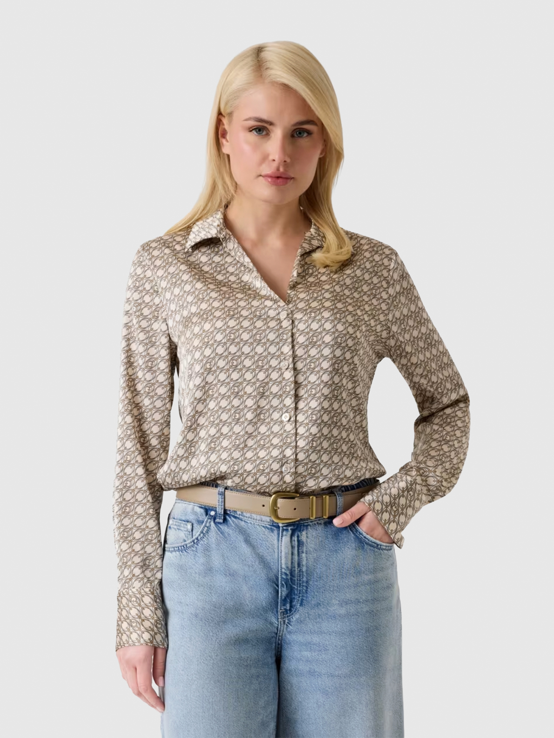 Camisa Guess Mulher Ls New Concetta Shirt