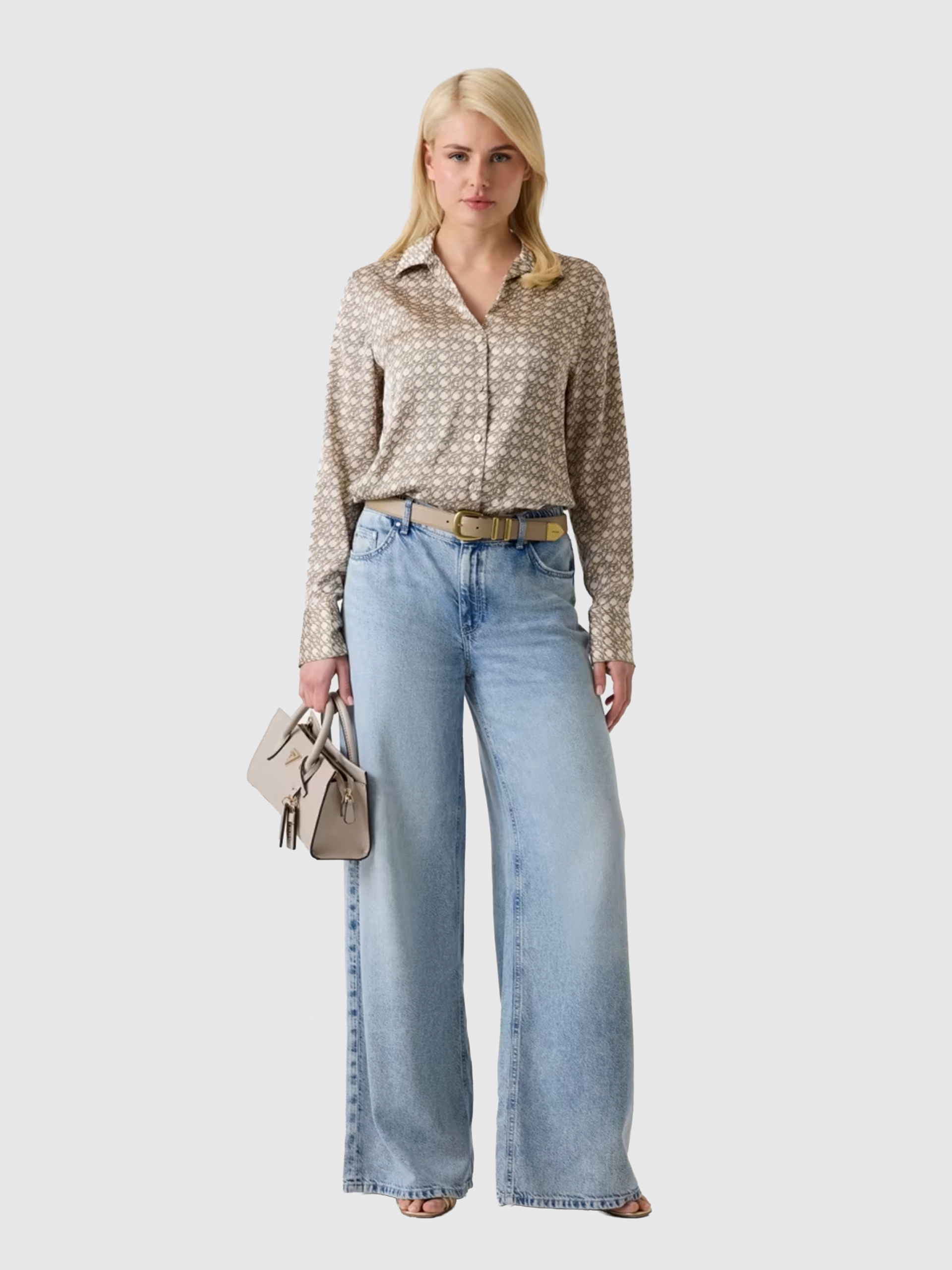 Camisa Guess Mulher Ls New Concetta Shirt