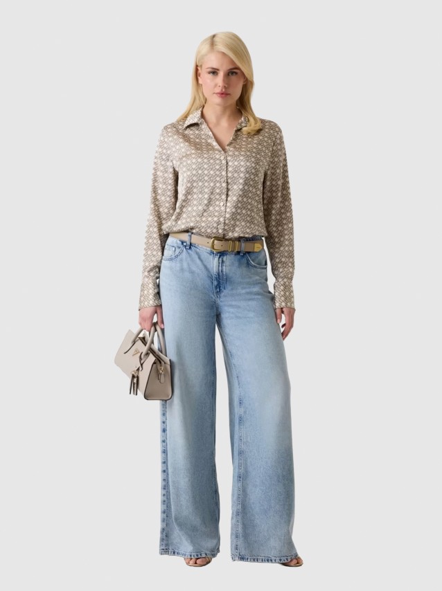 Camisa Guess Mulher Ls New Concetta Shirt