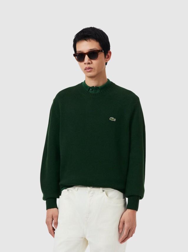 Camisola Lacoste Homem Crewnecks Sweaters Male Adult Sweater