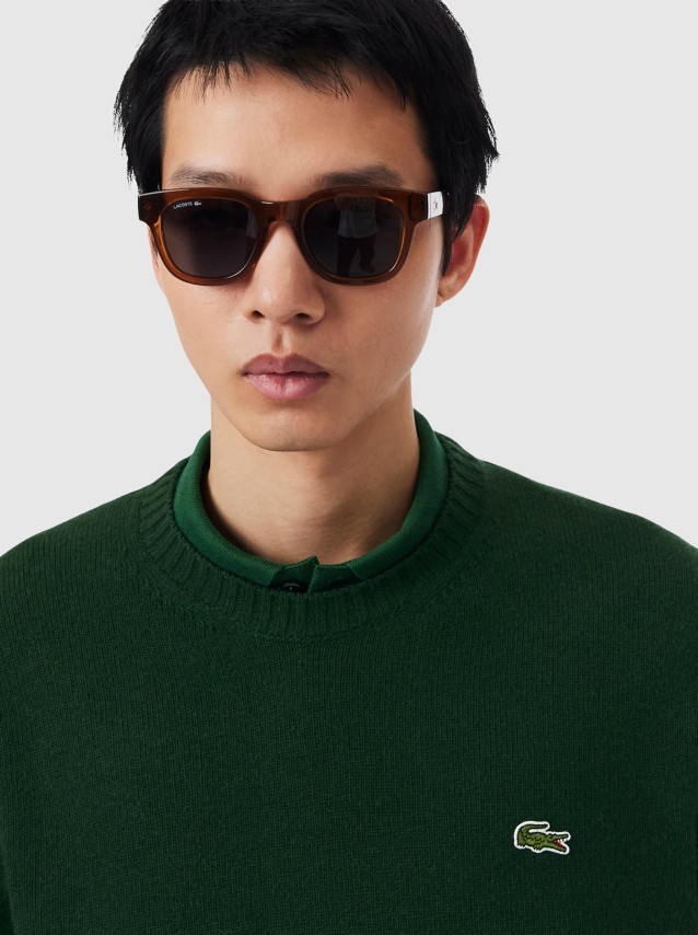 Camisola Lacoste Homem Crewnecks Sweaters Male Adult Sweater