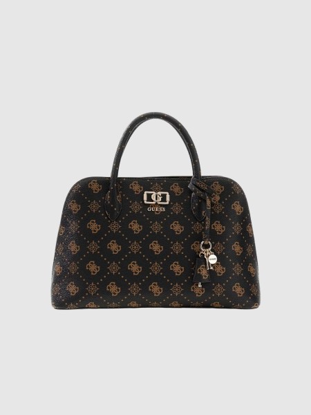 Mala Guess Mulher Emelie Logo 2 Comp Satchel Mala Guess Mulher Emelie Logo 2 Comp Satchel
