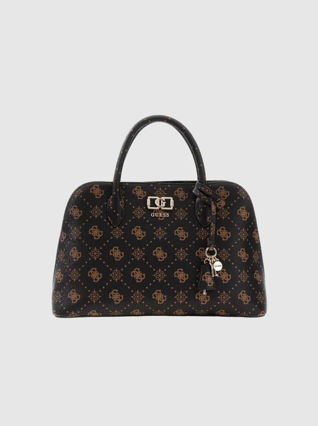 Mala Guess Mulher Emelie Logo 2 Comp Satchel