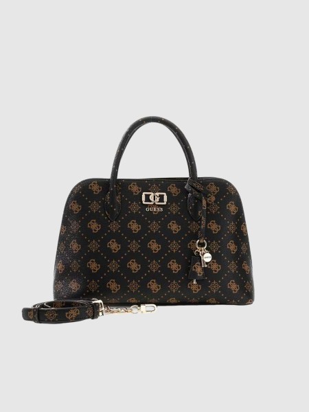 Mala Guess Mulher Emelie Logo 2 Comp Satchel Mala Guess Mulher Emelie Logo 2 Comp Satchel