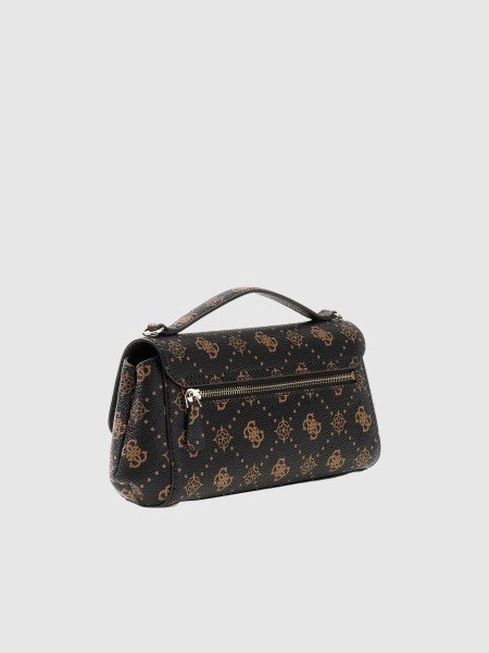 Mala Guess Mulher Emelie Logo Flap Crossbody