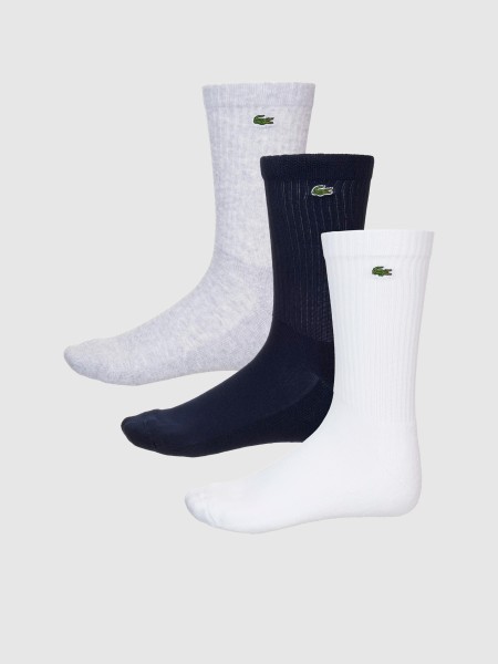 Meias Lacoste Homem Crew Socks Unisex