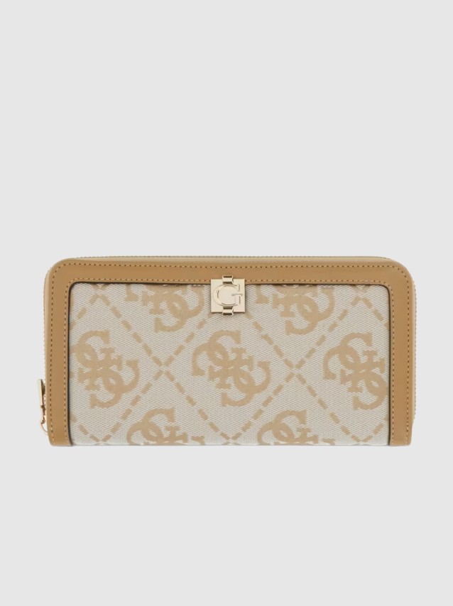 Carteira Guess Mulher Audrey Logo Slg Lrg Zip Around