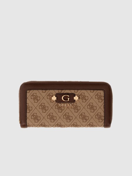 Carteira Guess Mulher Lindsey Slg Large Zip Around