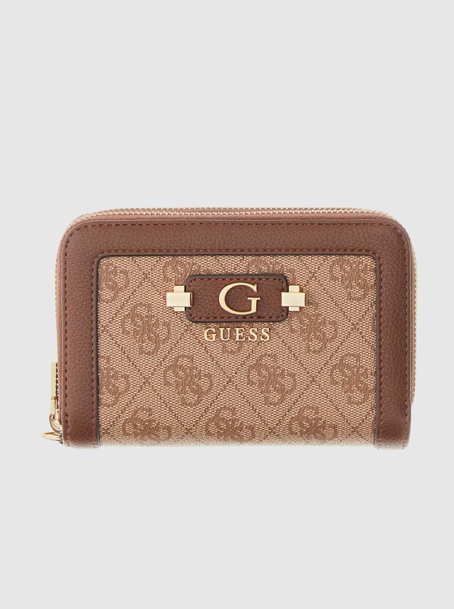 Carteira Guess Mulher Lindsey Slg Med Double Zip