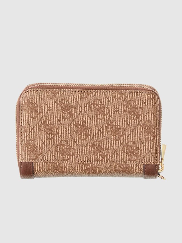 Carteira Guess Mulher Lindsey Slg Med Double Zip