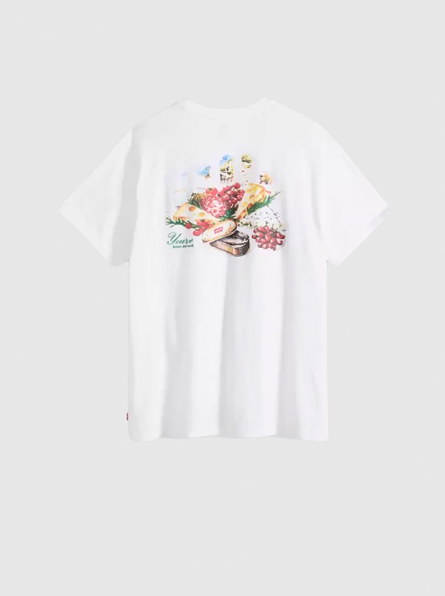 T-Shirt Levis Homem Ss Relaxed Fit Tee Whites