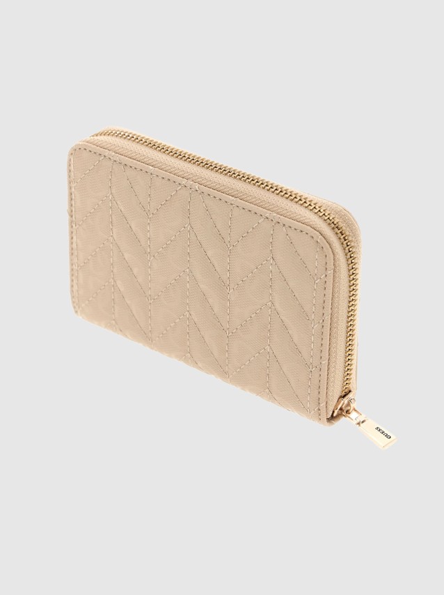 Carteira Guess Mulher Stacey Slg Medium Zip Around
