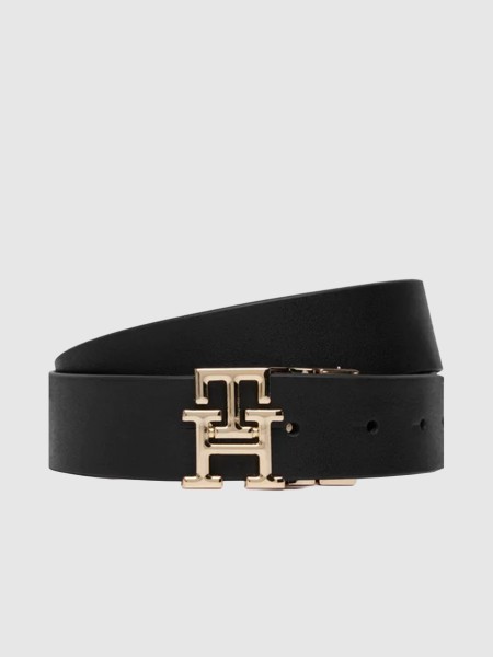 Cinto Tommy Hilfiger Mulher Th Logo Rev 3.0 Pebble