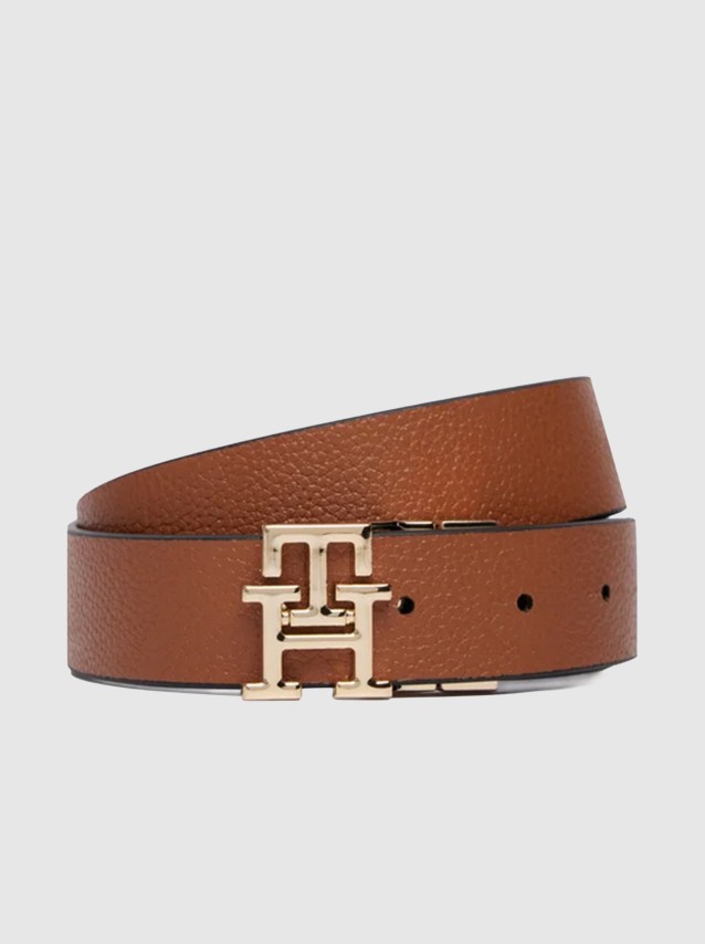 Cinto Tommy Hilfiger Mulher Th Logo Rev 3.0 Pebble
