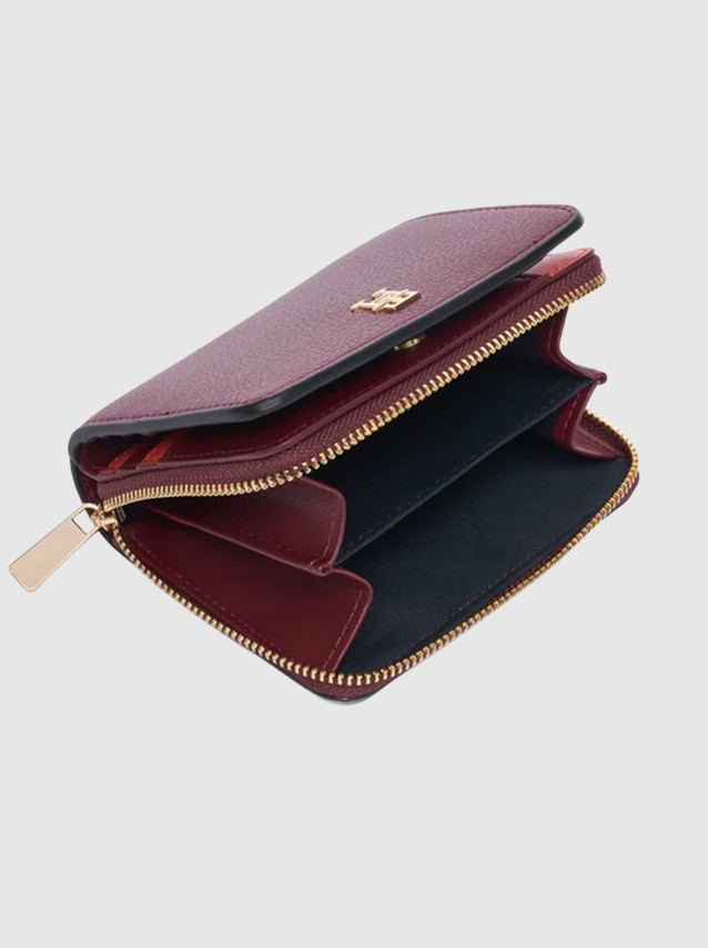 Carteira Tommy Hilfiger Mulher Th Icon Med Za W/ Flap Seasonal