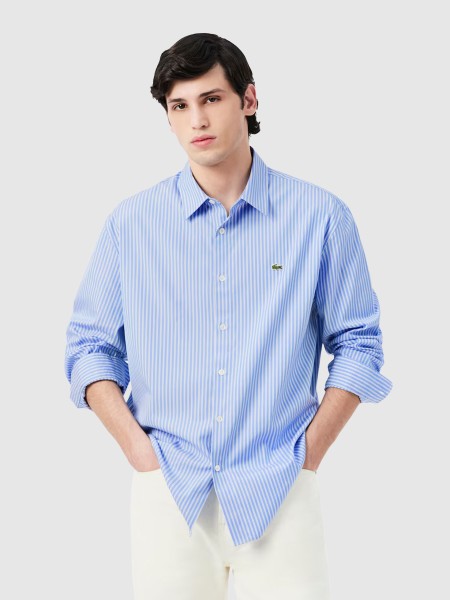 Camisa Lacoste Homem Casual Shirts Male Adult Woven Camisa Lacoste Homem Casual Shirts Male Adult Woven