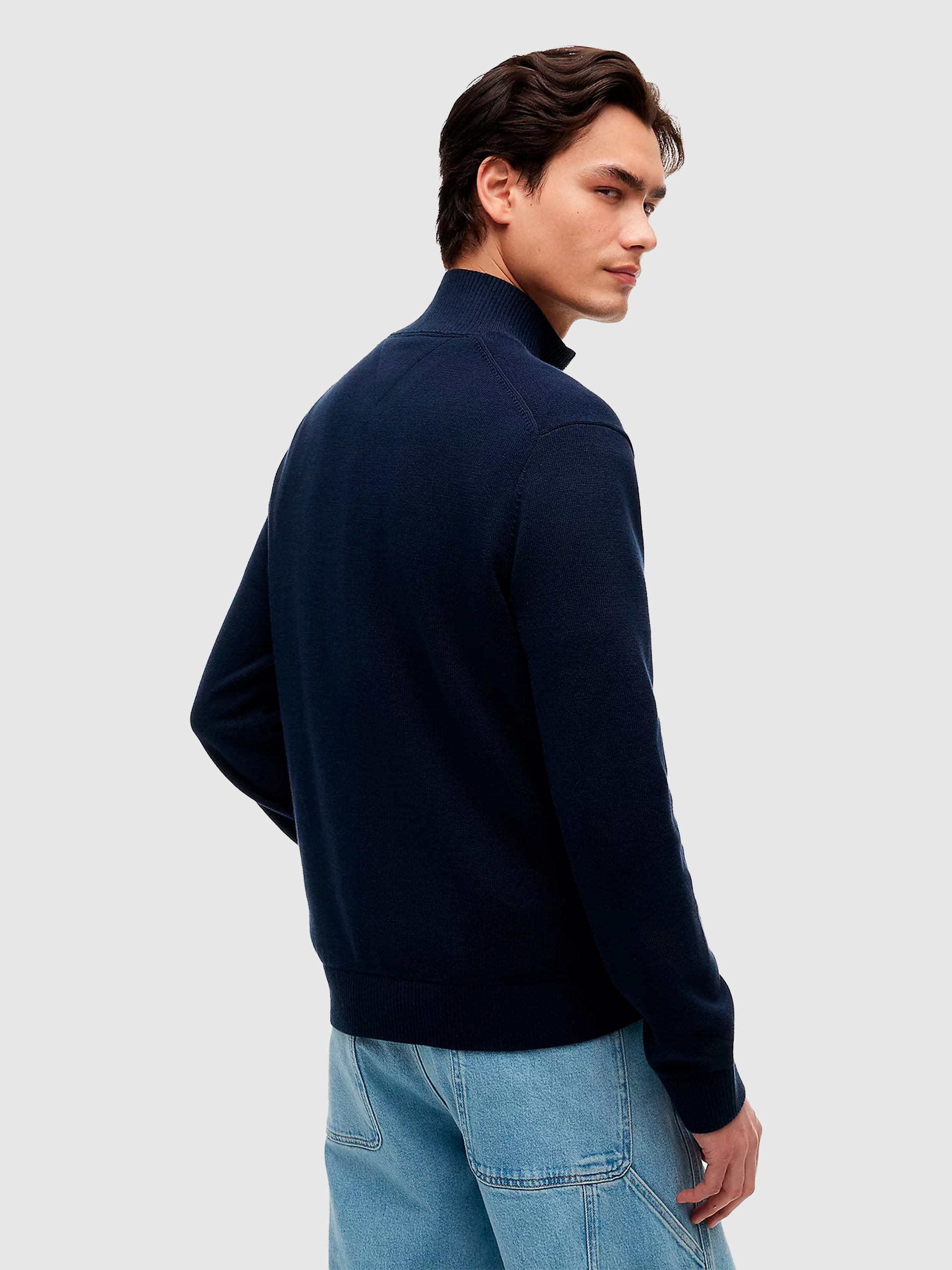 Camisola Tommy Jeans Homem Tjm Slm Ess Light ¼ Zip Swtr Ext