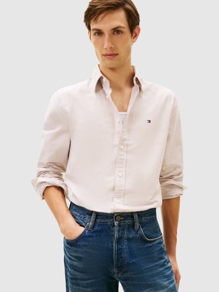 Camisa Tommy Hilfiger Homem Solid Heritage Oxford Rf Shirt Camisa Tommy Hilfiger Homem Solid Heritage Oxford Rf Shirt