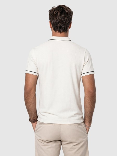Polo Cotton Elastane Textured Pique Zip Neck / Herald 2 Westrags Polo Cotton Elastane Textured Pique Zip Neck / Herald 2 Westrags