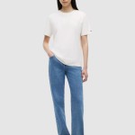 T-Shirt Tommy Jeans  Mulher Tjw Rlx Gmd Varsity Ss Tee Ext