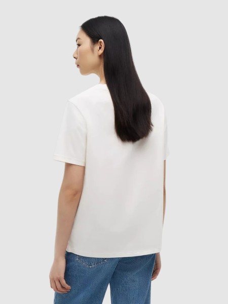 T-Shirt Tommy Jeans  Mulher Tjw Rlx Gmd Varsity Ss Tee Ext