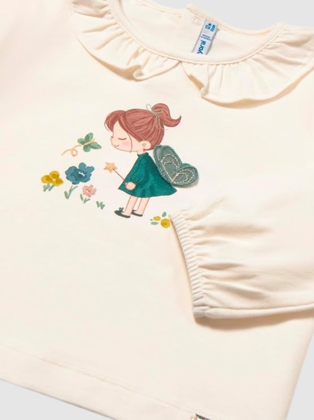 Camisola Mayoral Menina Camiseta M/comp Cl�ssica