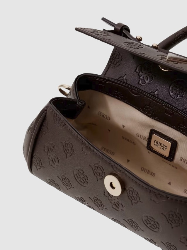 Carteira Guess Mulher Diana Mini Top Handle Flap
