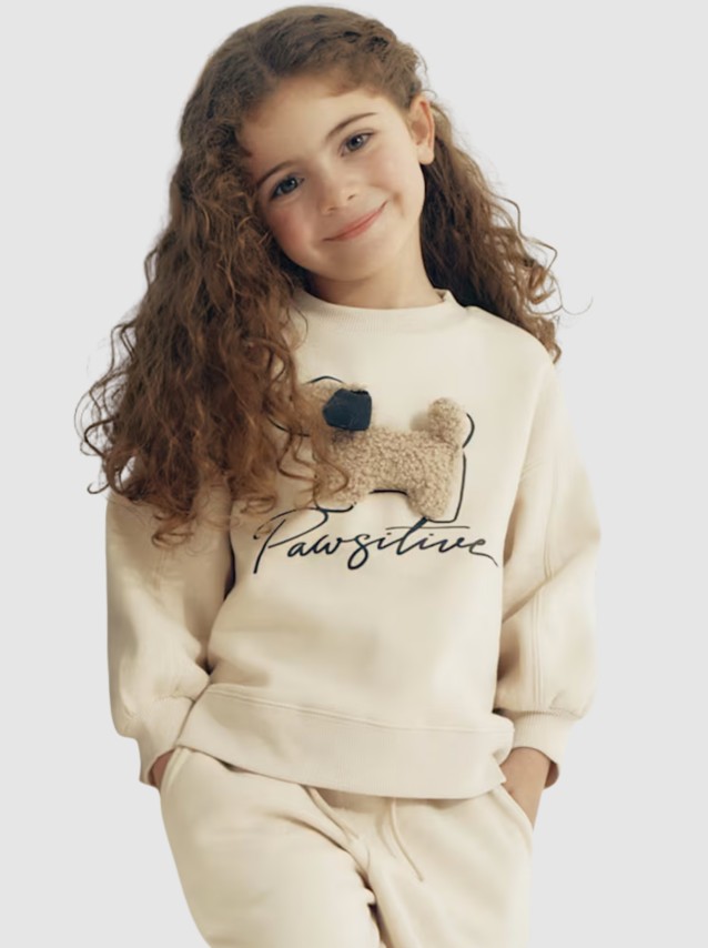Conjunto 2 Pe�as Mayoral Menina Fato Treino Aplic. Cachorro