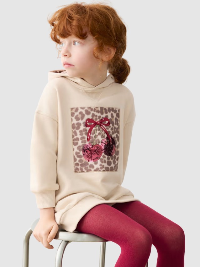 Sweatshirt Mayoral Menina Vestido Felpa Carapuço