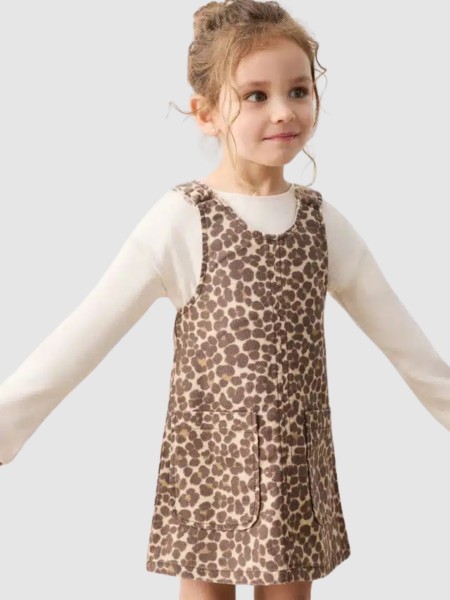 Conjunto 2 Peças Mayoral Menina Saia de Peito Sarja Conjunto 2 Peças Mayoral Menina Saia de Peito Sarja