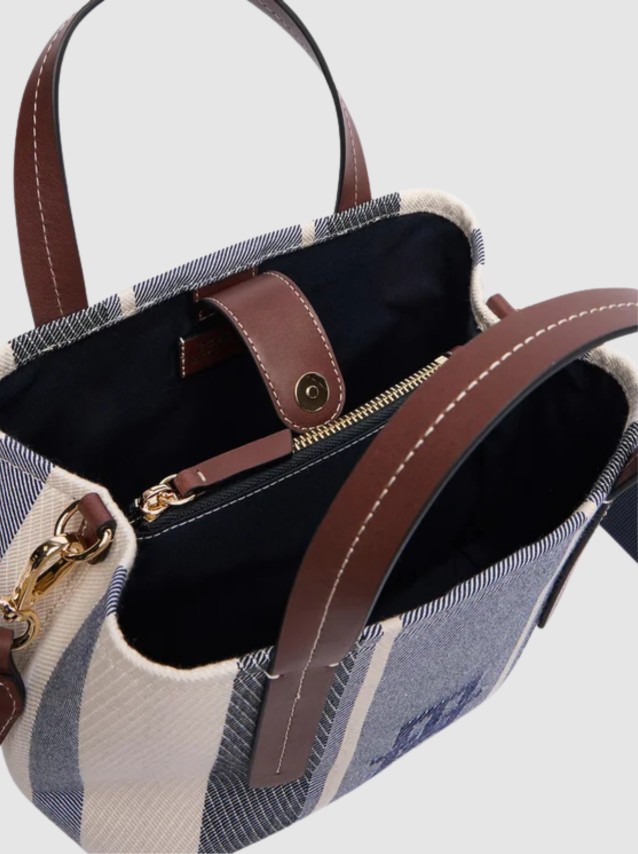 Mala Tommy Hilfiger  Mulher Th City Mini Satchel Jacquard