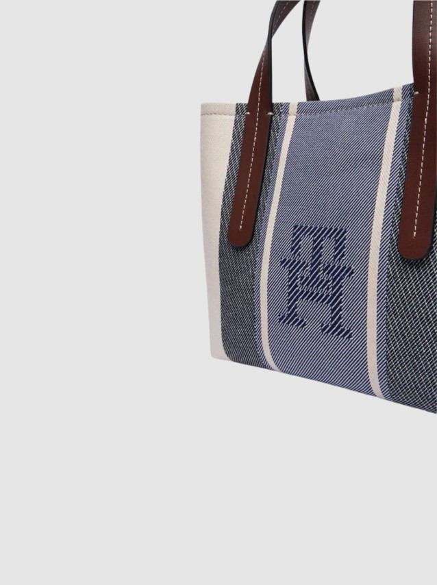 Mala Tommy Hilfiger  Mulher Th City Mini Satchel Jacquard